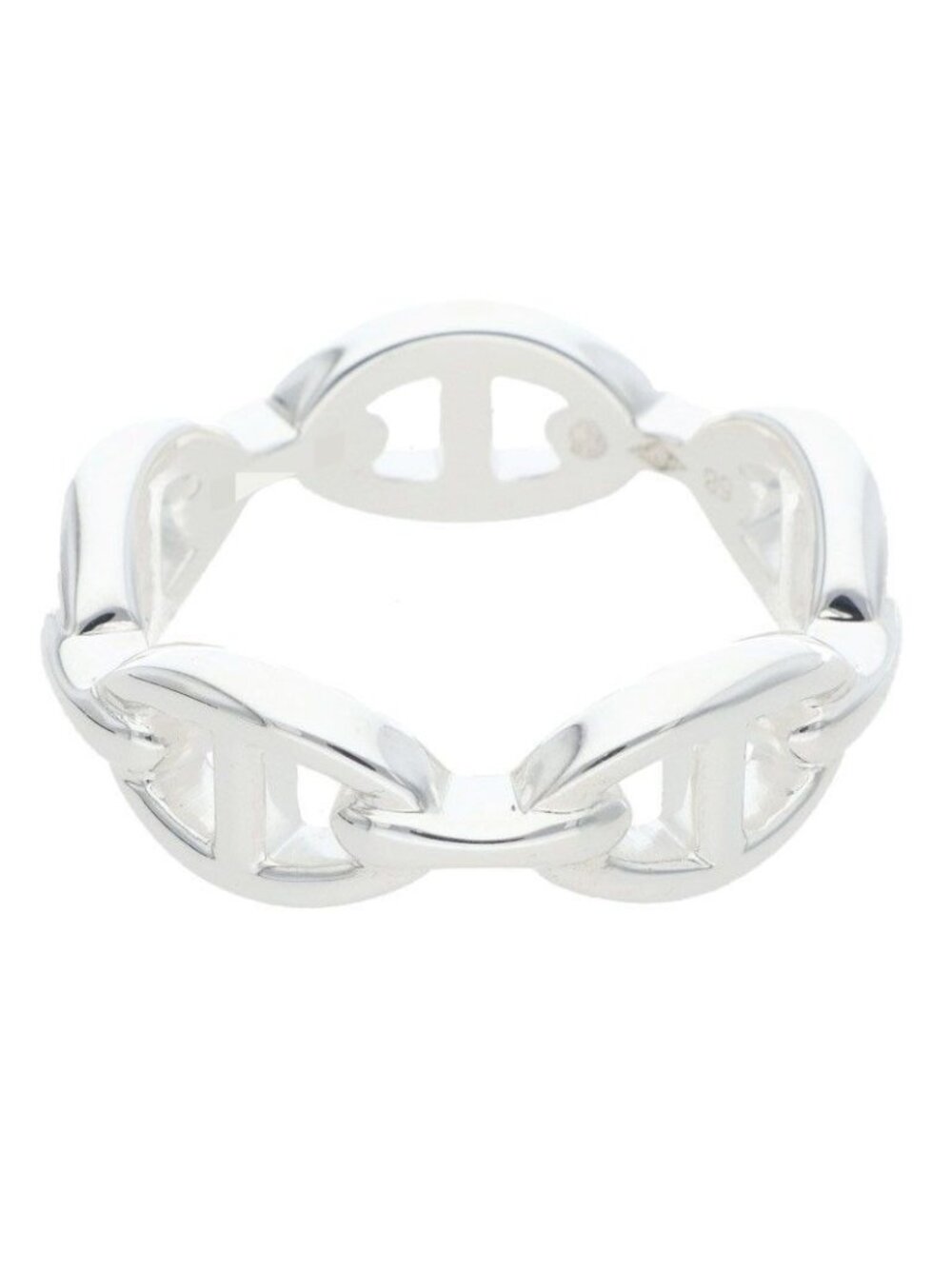Hermes Chaine D'ancre Enchainee PM Silver Ring